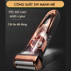 Máy cạo râu đa năng 3IN1 Kemei KM-1429 có thể cạo râu, cắt tóc, tỉa lông mũi, cạo khô và ướt, máy cạo râu chính hãng