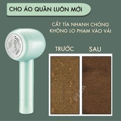 Máy cắt lông xù quần áo không dây Kemei KM-2720 thiết kế 6 lưỡi cắt thông dụng cắt lông xù nhiều loại vải - Chính hãng