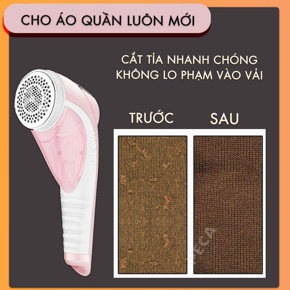 Máy cắt lông xù quần áo không dây Kemei KM-1905 cắt lông xù nhiều loại vải, công suất 9w mạnh mẽ.. - Phân phối chính hãng