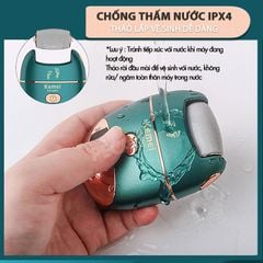 Máy chà gót chân 3in1 Kemei KM-6865 điều chỉnh 2 mức tốc độ, màn hình LED tiện lợi - Chính hãng