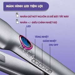 Máy duỗi tóc Kemei KM-1880 bảng nhiệt lớn 4.5 cm, điều chỉnh 10 mức nhiệt sử dụng được cho mọi loại tóc thích hợp sử dụng salon - Hàng chính hãng