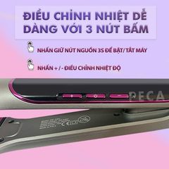 Máy duỗi tóc Kemei KM-2301 bảng nhiệt lớn 4.5 cm, điều chỉnh nhiều mức nhiệt sử dụng được cho mọi loại tóc thích hợp sử dụng salon - Hàng chính hãng