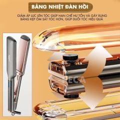 Máy duỗi tóc Kemei KM-3137 bảng nhiệt lớn 5 cm, điều chỉnh 11 mức nhiệt sử dụng được cho mọi loại tóc thích hợp sử dụng salon - Hàng chính hãng