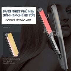 Máy duỗi tóc Kemei KM-2518 điều chỉnh 5 mức nhiệt sử dụng được cho mọi loại tóc