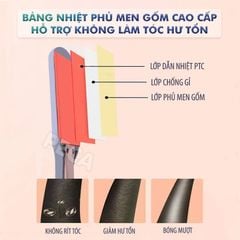 Máy duỗi tóc Kemei KM-740 điều chỉnh 6 mức nhiệt độ bảng nhiệt lớn sử dụng được cho mọi loại tóc