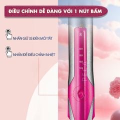 Máy duỗi tóc không dây Kemei KM-555 chuyên nghiệp điều chỉnh 4 mức nhiệt độ phù hợp sử dụng mọi loại tóc - Hàng chính hãng