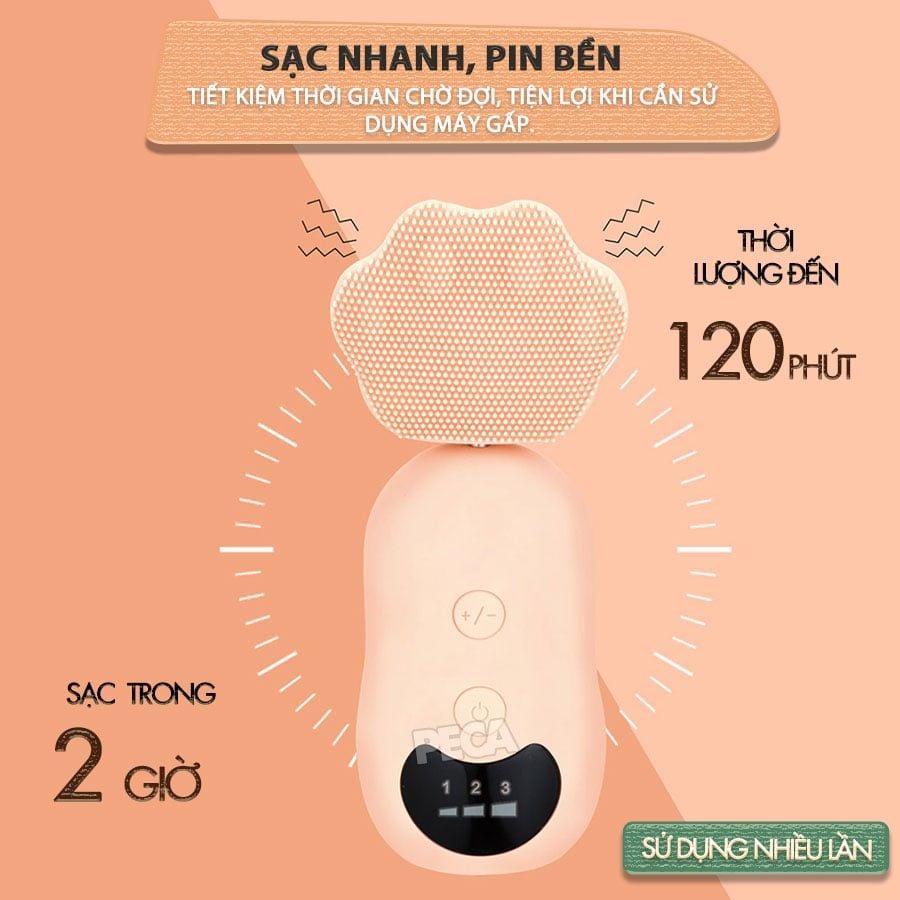 Máy rửa mặt đa năng 2in1 Kemei KM-293 điều chỉnh 3 mức tốc độ, kèm đầu lăn nâng cơ massage giảm thâm mắt - Hàng chính hãng