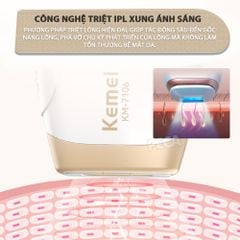 Máy triệt lông toàn thân Kemei KM-7106 công nghệ triệt lạnh IPL thế hệ mới an toàn - Chính hãng