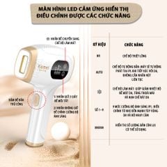 Máy triệt lông toàn thân Kemei KM-7106 công nghệ triệt lạnh IPL thế hệ mới an toàn - Chính hãng