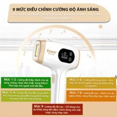 Máy triệt lông toàn thân Kemei KM-7106 công nghệ triệt lạnh IPL thế hệ mới an toàn - Chính hãng