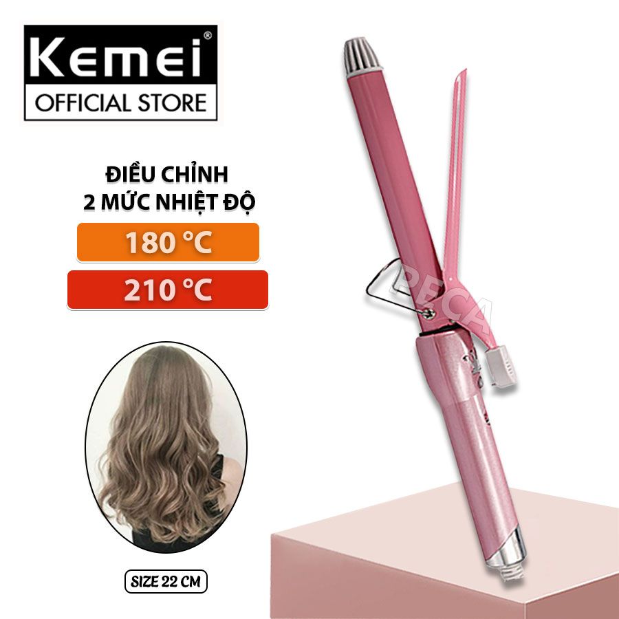 Máy uốn tóc KEMEI KM-219 cao cấp điều chỉnh 2 mức nhiệt độ