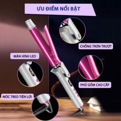 Máy uốn tóc cao cấp Kemei KM-2303 điều 13 mức nhiệt chỉnh nhiệt độ phù hợp với mọi loại tóc công suất mạnh mẽ- Chính hãng