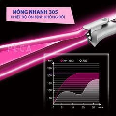 Máy uốn tóc cao cấp Kemei KM-2303 điều 13 mức nhiệt chỉnh nhiệt độ phù hợp với mọi loại tóc công suất mạnh mẽ- Chính hãng