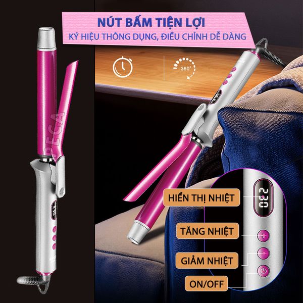 Máy uốn tóc cao cấp Kemei KM-2303 điều 13 mức nhiệt chỉnh nhiệt độ phù hợp với mọi loại tóc công suất mạnh mẽ- Chính hãng