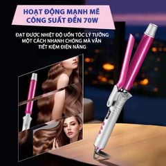 Máy uốn tóc cao cấp Kemei KM-2303 điều 13 mức nhiệt chỉnh nhiệt độ phù hợp với mọi loại tóc công suất mạnh mẽ- Chính hãng