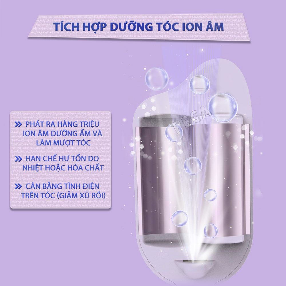 Máy uốn tóc sóng Kemei KM-3119 ion âm điều chỉnh 6 mức nhiệt độ phù hợp với mọi loại tóc - Chính hãng