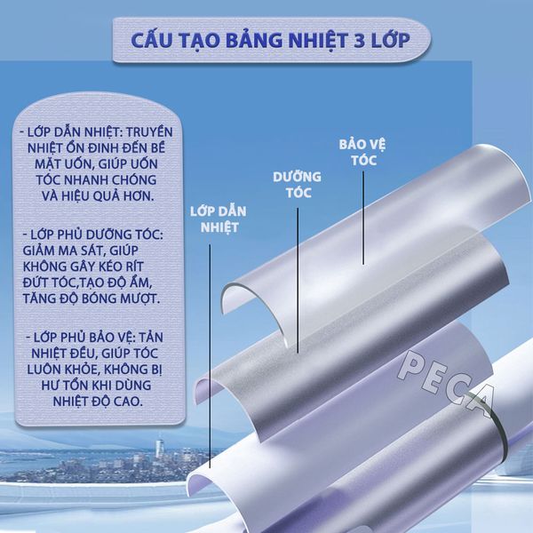 Máy uốn tóc xoay tự động Kemei KM-2063 điều chỉnh 12 mức nhiệt độ phù hợp với mọi loại tóc - Chính hãng