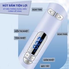Máy uốn tóc xoay tự động Kemei KM-2063 điều chỉnh 12 mức nhiệt độ phù hợp với mọi loại tóc - Chính hãng