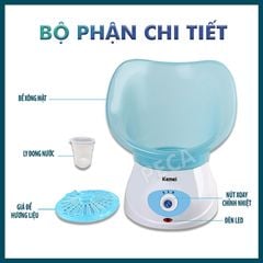 Máy xông mặt hơi nước Kemei KM-6080 điều chỉnh 2 mức nhiệt độ phù hợp với mọi loại da