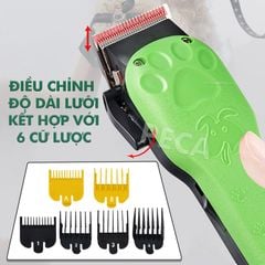 Tông đơ cắt lông thú cưng Kemei KM-CW10 không dây chuyên nghiệp công suất mạnh 5W sạc nhanh USB tiện lợi - Hàng chính hãng