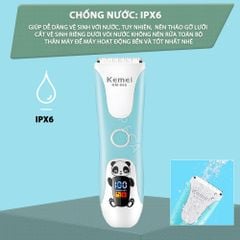 Tông đơ cắt tóc trẻ em Kemei KM-965 có thể cắt tóc, chấn viền cạo tóc dùng được cho trẻ sơ sinh - Bảo hành chính hãng 12 tháng