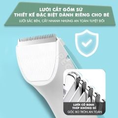 Tông đơ cắt tóc trẻ em Kemei KM-965 có thể cắt tóc, chấn viền cạo tóc dùng được cho trẻ sơ sinh - Bảo hành chính hãng 12 tháng