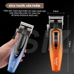 Tông đơ cắt tóc chuyên nghiệp Kemei KM-1686 lưỡi cắt mạ carbon công suất mạnh 5W tốc độ hoạt động lên đến 9000RPM- Hàng chính hãng