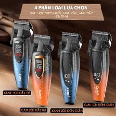 Tông đơ cắt tóc chuyên nghiệp Kemei KM-1686 lưỡi cắt mạ carbon công suất mạnh 5W tốc độ hoạt động lên đến 9000RPM- Hàng chính hãng