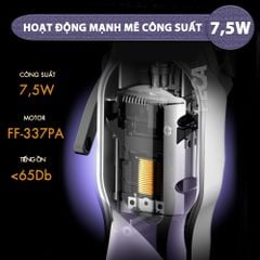 Tông đơ cắt tóc chuyên nghiệp Kemei KM-2335 công suất siêu mạnh 7,5W màn hình LCD sạc nhanh USB type C tiện lợi - Chính hãng