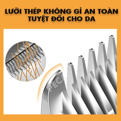 Tông đơ cắt tóc không dây chuyên nghiệp Kemei KM-MAX2092 kèm phụ kiện đầy đủ