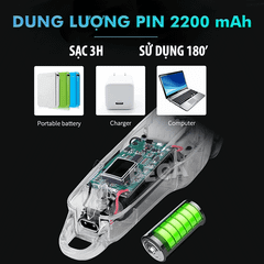 Tông đơ cắt tóc chuyên nghiệp Kemei KM-NG108 màn hình LCD hiển thị phiên bản thấy mạch - Hàng chính hãng