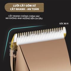 Tông đơ cắt tóc không dây Kemei KM-1255 dùng cho cá nhân và gia đình - Hàng chính hãng