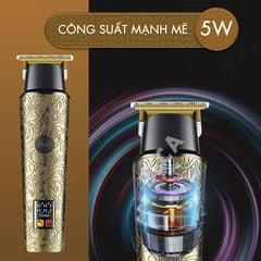 Tông đơ chấn viền Kemei KM-2185 điều chỉnh 2 mức tốc độ, công suất mạnh màn hình LCD tiện lợi - Chính hãng
