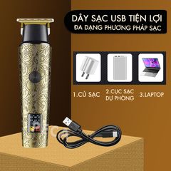 Tông đơ chấn viền Kemei KM-2185 điều chỉnh 2 mức tốc độ, công suất mạnh màn hình LCD tiện lợi - Chính hãng