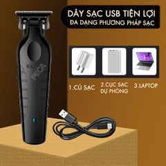 Tông đơ chấn viền Kemei KM-2299 lưỡi cắt mạ carbon cao cấp công suất 5W - Chính hãng
