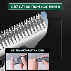 Tông đơ chấn viền cao cấp Kemei KM-5098 thiết kế độc đáo kết hợp cạo đầu, khắc tóc, fade trắng chân tóc chuyên nghiệp sạc nhanh USB công suất mạnh - Hàng chính hãng