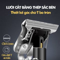 Tông đơ chấn viền không dây Kemei KM-1974A có 2 pin rời, có thể sạc lại,có thể khắc tatoo, cạo trắng... - CHÍNH HÃNG