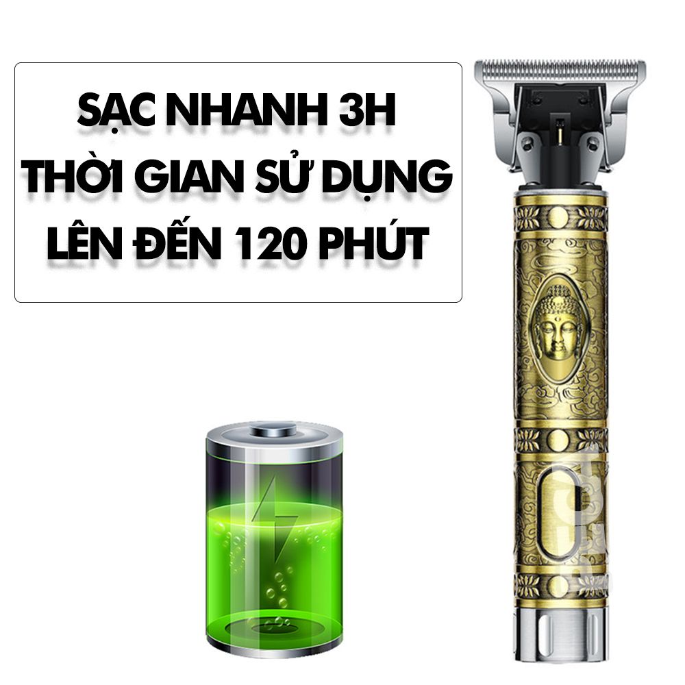 Tông đơ chấn viền không dây Kemei KM-1974A có 2 pin rời, có thể sạc lại,có thể khắc tatoo, cạo trắng... - CHÍNH HÃNG