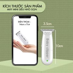 Tông đơ cắt tóc trẻ em mini Kemei KM-1319 có thể cắt tóc, chấn viền kích thước nhỏ gọn êm ái có thể dùng cho trẻ sơ sinh - bảo hành chính hãng 12 tháng