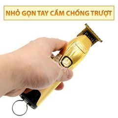 Tông đơ chấn viền không dây cao cấp Kemei KM-I32S lưỡi thép carbon sắc bén chịu lực, công suất mạnh có màn hình LCD hiển thị - Hàng chính hãng