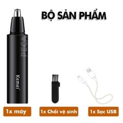 Máy tỉa lông mũi Kemei KM-X4 dùng pin sạc USB tiện lợi - phân phối chính hãng