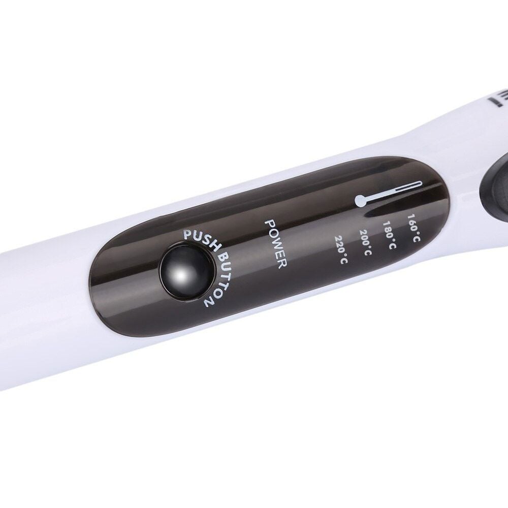 Máy uốn tóc cao cấp Kemei KM-1001A với 4 mức nhiệt độ phù hợp với mọi tình trạng tóc dùng để uốn xoăn, uốn lọn, uốn cụp