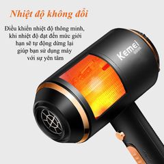 Máy sấy tóc KEMEI KM-8896 siêu công suất 4000W mạnh mẽ với 2 luồng khi nóng lạnh chuyên nghiệp phù hợp mọi loại tóc