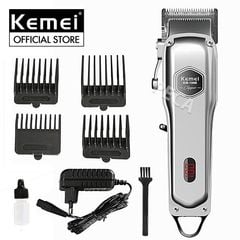 Tông đơ cắt tóc chuyên nghiệp Kemei KM-1998 có màn hình LED hiển thị thích hợp dùng fade tóc, tattoo tóc cho barber shop