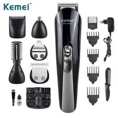 Tông đơ tạo kiểu tóc đa chức năng 6 in 1 chính hãng Kemei KM-600 có thể cắt tóc, cạo râu, chấn viền, cạo đầu, tỉa lông mũi, cạo lông mày,...