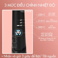 Máy duỗi tóc không dây KEMEI KM-HS101 điều chỉnh 3 mức nhiệt độ tặng kèm bao tay, lược, kẹp