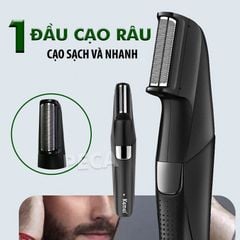 Tông đơ đa năng 4in1 KEMEI KM-5029 nhiều đầu thay thế chuyên dụng cắt tóc, cạo râu, cạo lông toàn thân, lông chân mày