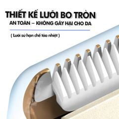 Tông đơ cắt tóc không dây Kemei KM-1086/1085 màn hình LCD hiện pin thông minh dùng cho cá nhân và gia đình - Hàng chính hãng