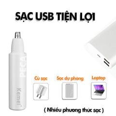 Máy tỉa lông mũi Kemei KM-X4 dùng pin sạc USB tiện lợi - phân phối chính hãng