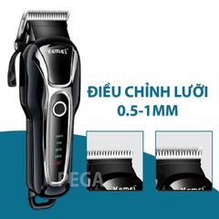 Tông đơ cắt tỉa lông thú cưng KEMEI KM-1991 công suất mạnh mẽ điều chỉnh 2 mức tốc độ kèm kềm và dũa móng chó, mèo